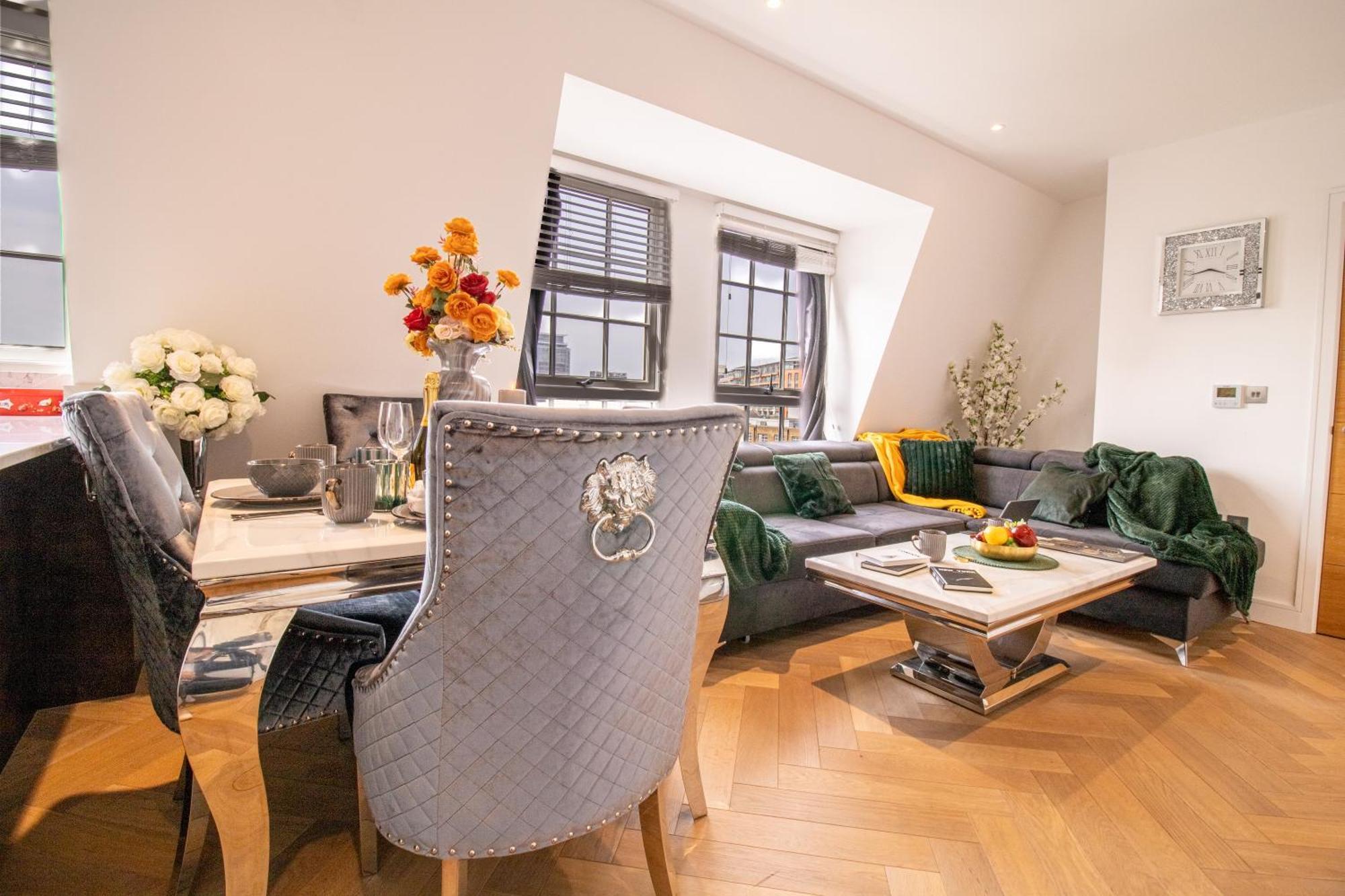 Luxurious 1-Bedroom Penthouse In Marble Arch 71 伦敦 外观 照片