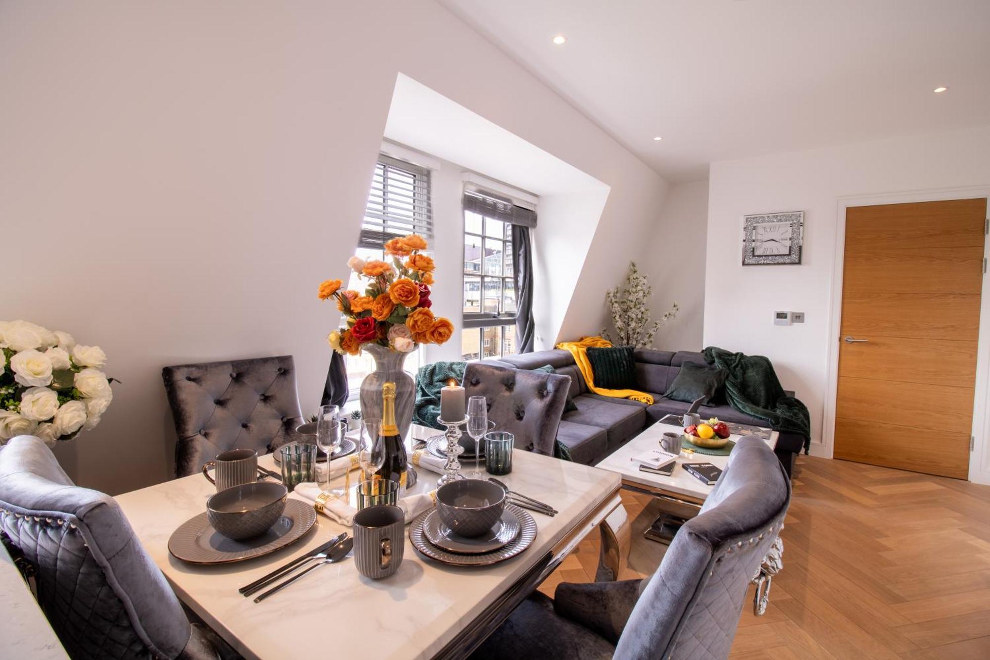 Luxurious 1-Bedroom Penthouse In Marble Arch 71 伦敦 外观 照片