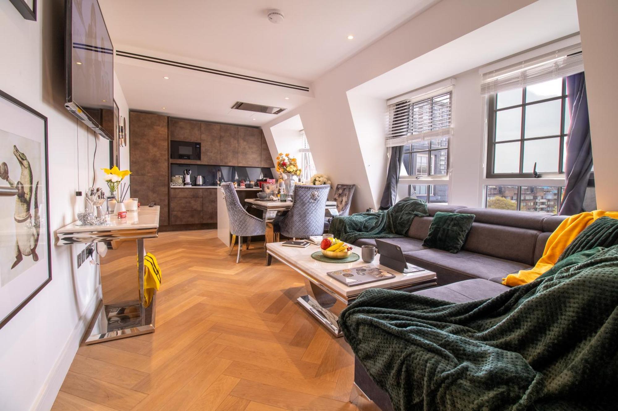 Luxurious 1-Bedroom Penthouse In Marble Arch 71 伦敦 外观 照片