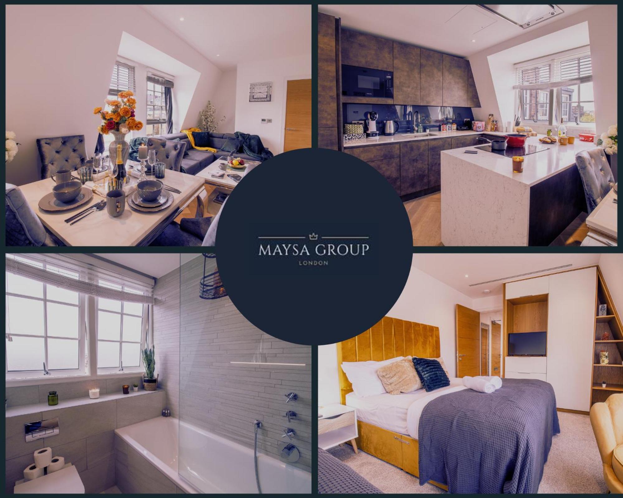 Luxurious 1-Bedroom Penthouse In Marble Arch 71 伦敦 外观 照片